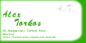 alex torkos business card